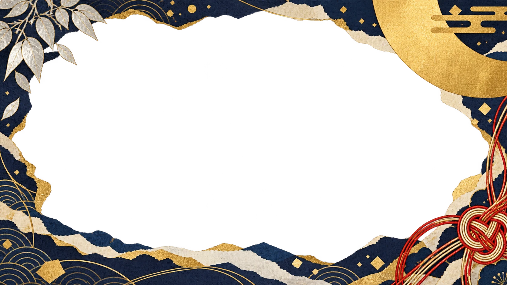 Japanese style · Gold leaf & washi paper