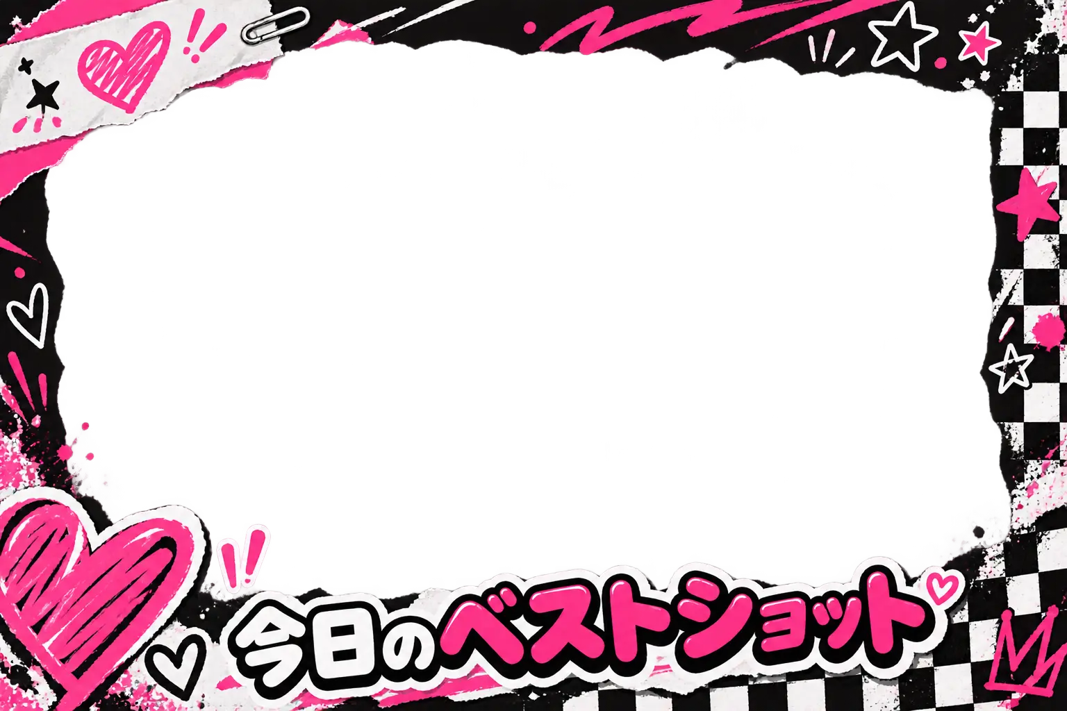 Photo booth · Black & pink