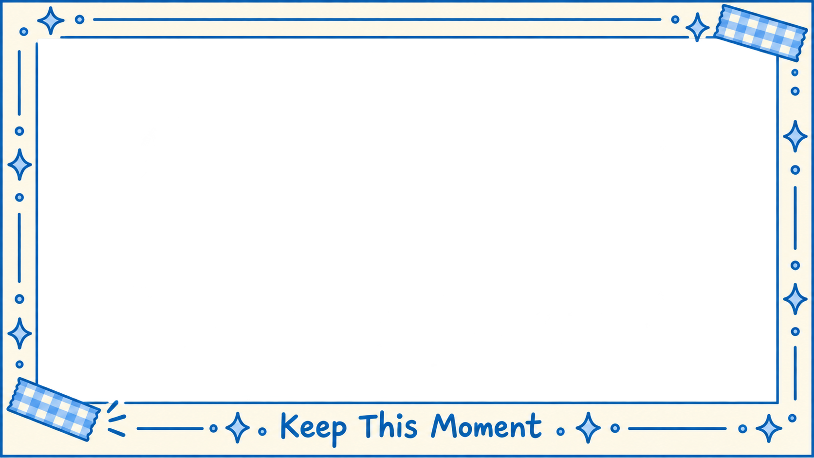 Instant photo · White border · Blue