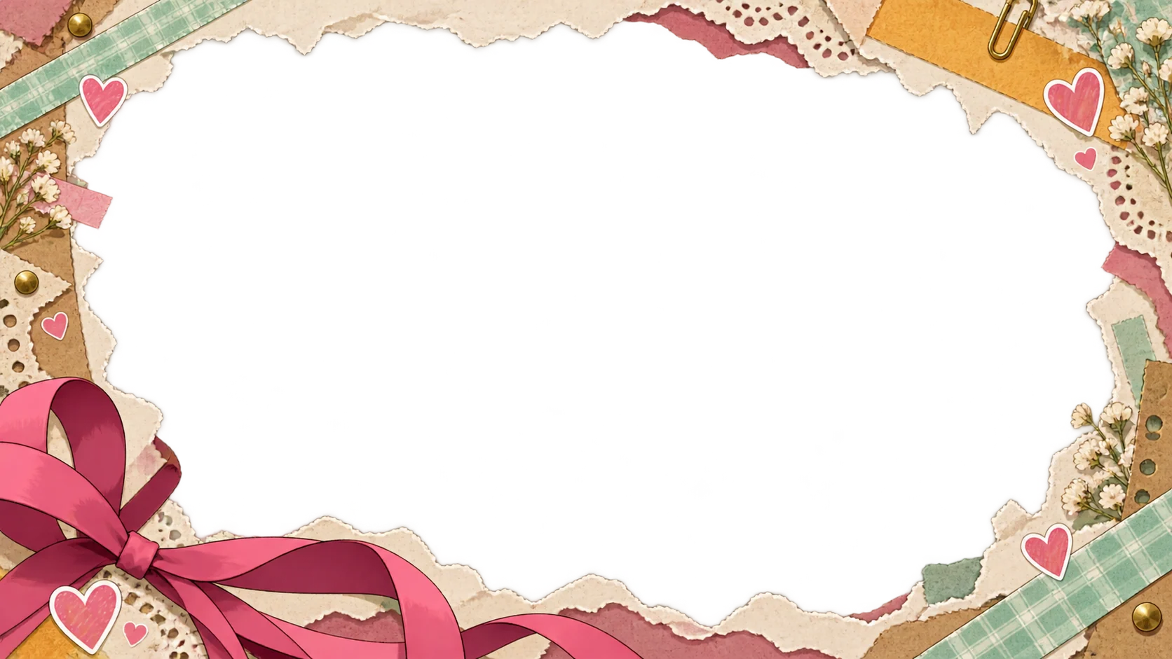 Scrapbook · Paper & tape · Ribbons