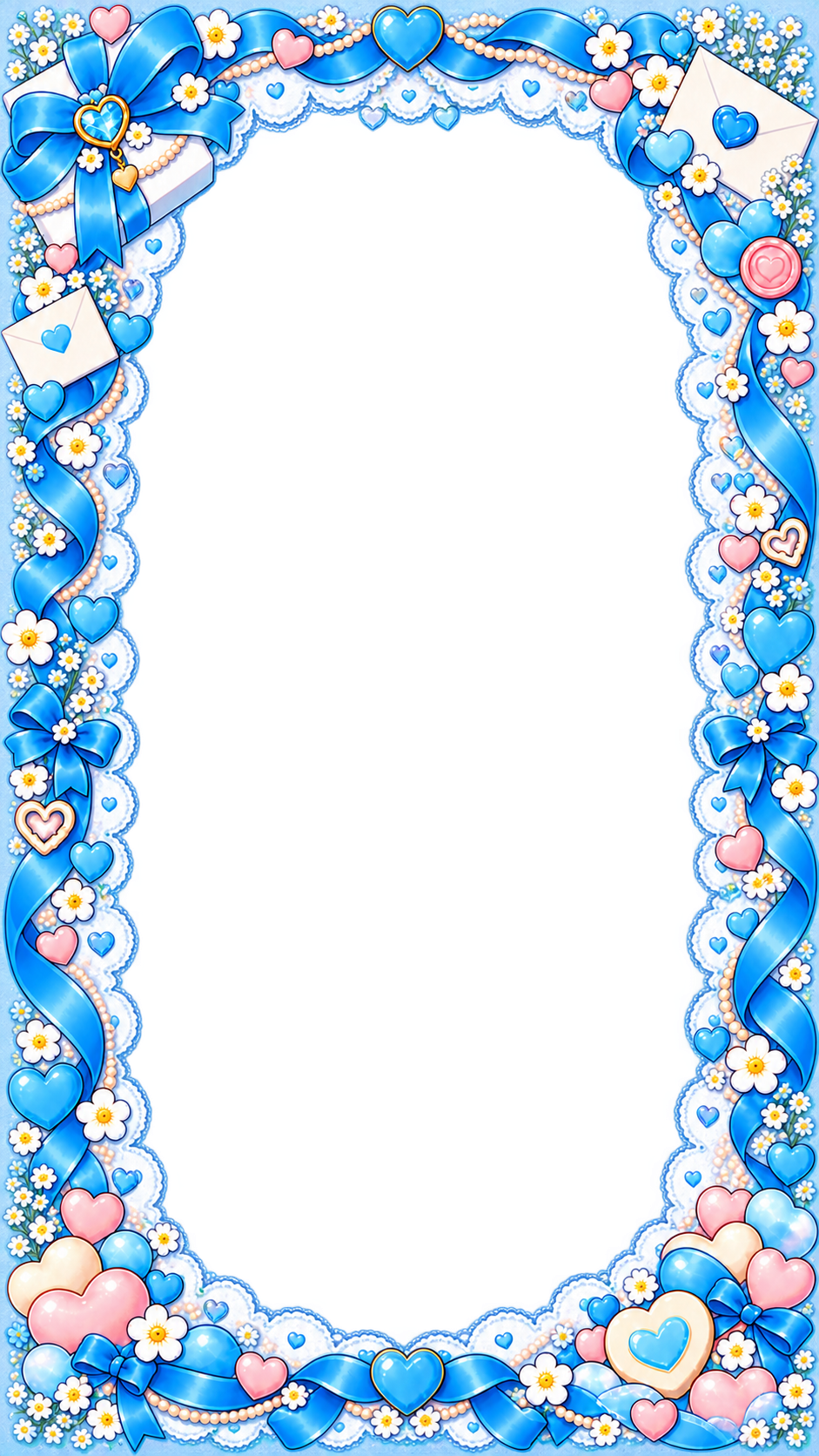 White Day · Ribbons & gifts · Blue · Portrait