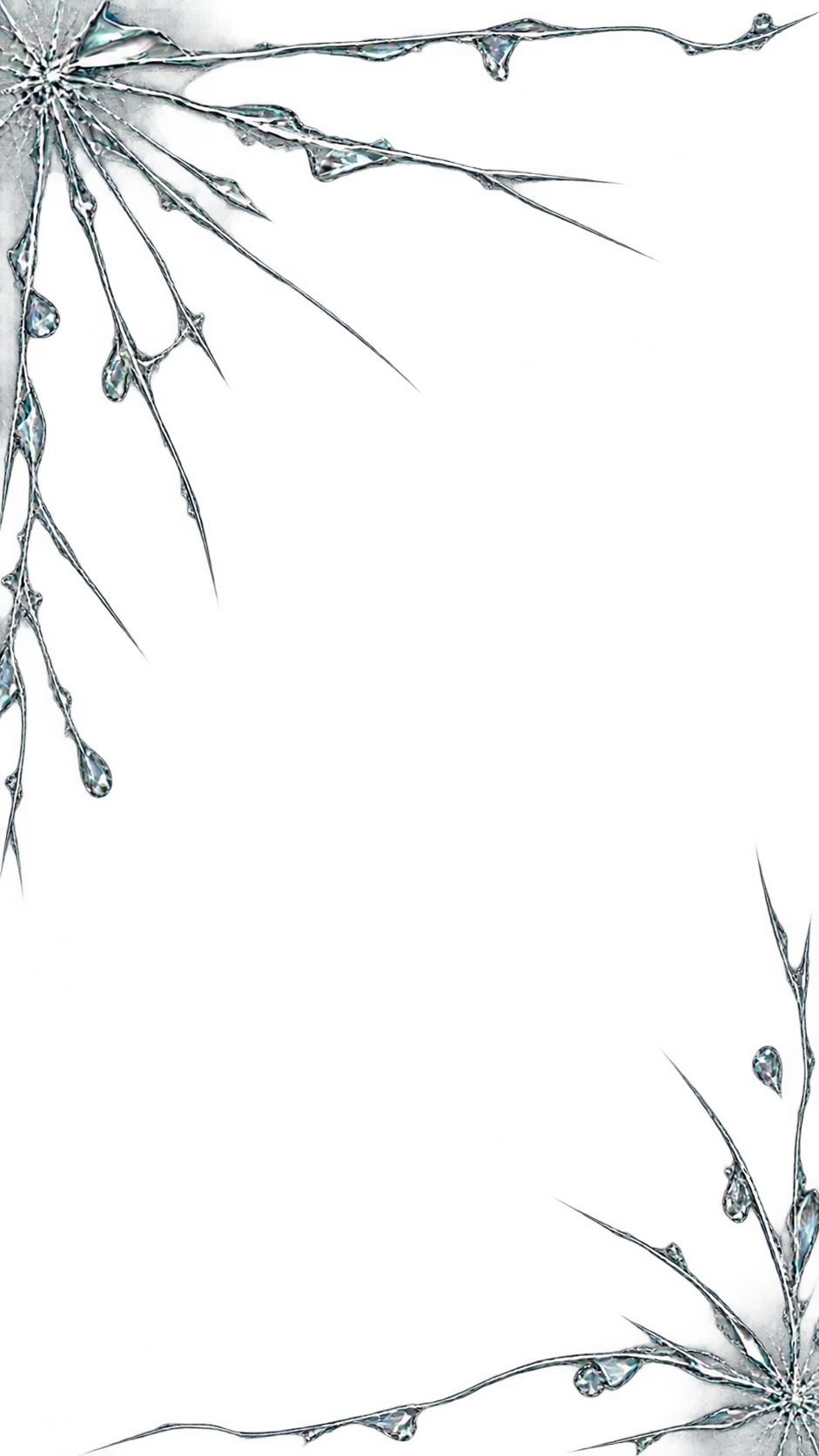 Cracked glass · Portrait
